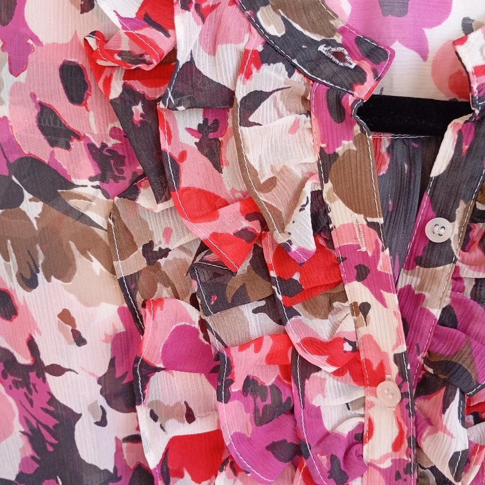 THE LIMITED ELEGANT PRINTED BLOUSE SIZE M - Picture 8 of 8